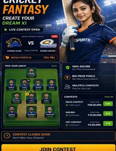Playwin (play win app s) fantasy cricket & matchday visual 3